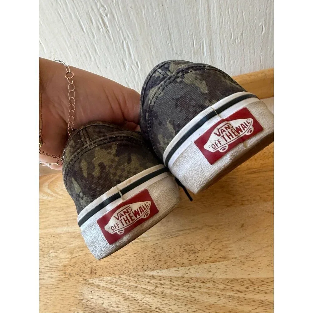 VANS youth size 4 camo sneakers